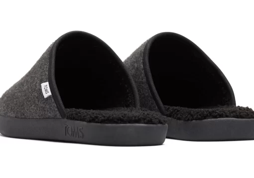 Herren TOMS Hausschuhe*Hausschuhe Harbor Schwarz