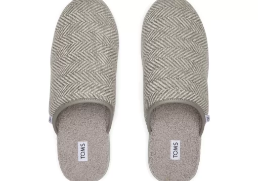 Herren TOMS Hausschuhe*Hausschuhe Harbor Grau