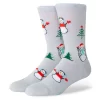 Damen TOMS *Hohe Crew-Socken Mit Schneemannmotiv Snowman Crew