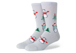 Damen TOMS *Hohe Crew-Socken Mit Schneemannmotiv Snowman Crew