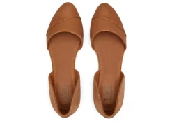 Damen TOMS Ballerinas*Jutti D'Orsay Ballerinas Hellbraunes Leder