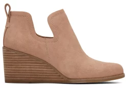 Damen TOMS Heels & Wedges*Kallie Brown Suede Wedge Boot Braun