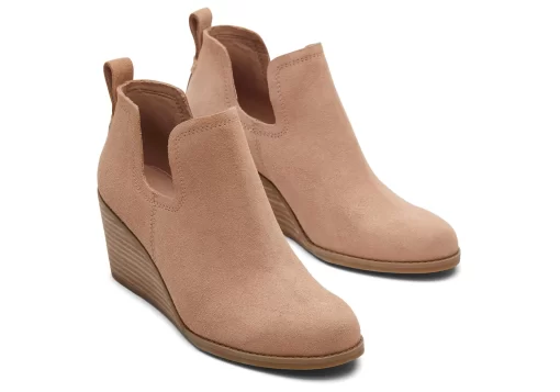 Damen TOMS Heels & Wedges*Kallie Brown Suede Wedge Boot Braun