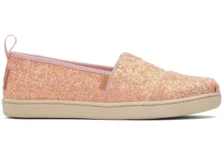 Kinder TOMS *Kinder-Alpargata Chunky Glitzer Schuhe Pink Chunky Glitter