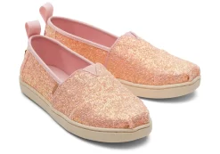 Kinder TOMS *Kinder-Alpargata Chunky Glitzer Schuhe Pink Chunky Glitter