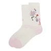 Damen TOMS *Light Cushioned Crew Socks Flamingos White Flamingo