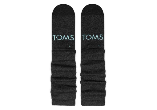 Damen TOMS *Lockere Crew-Socken Schwarz