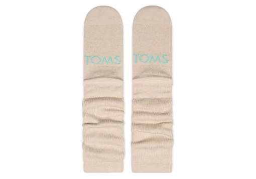 Damen TOMS *Lockere Crew-Socken Cremeweis