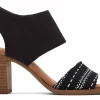 Damen TOMS Heels & Wedges*Majorca Cutout Sandal Schwarz Gewebt