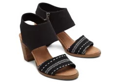 Damen TOMS Heels & Wedges*Majorca Cutout Sandal Schwarz Gewebt