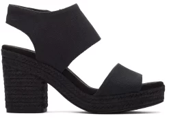 Damen TOMS Heels & Wedges*Majorca Rope Platform Sandal Schwarz Korbgeflecht