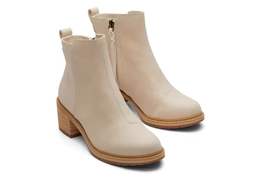 Damen TOMS Heels & Wedges*Marina Stiefeletten Beige Leather