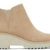 Damen TOMS Stiefeletten*Maude Oatmeal Suede Wedge Boot Suede Oatmeal