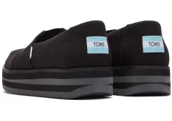 Damen TOMS Slipper*Midform Alpargata Schwarz