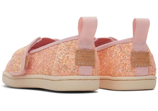 Kinder TOMS *Mini-Alpargata Mit Chunky-Glitzer Pink Glitter