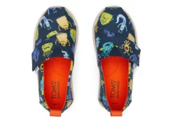 Kinder TOMS *Mini-Alpargata Mit Emotion Monsters Indigo Glow