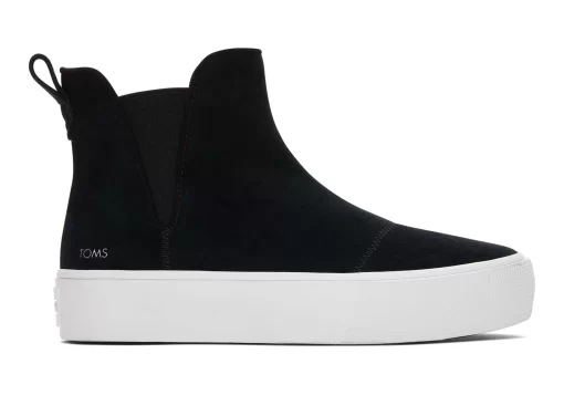 Damen TOMS Sneakers*Plateau-Chelsea-Boots Fenix Schwarz