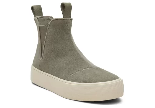 Damen TOMS Sneakers*Plateau-Chelsea-Boots Fenix Vetiver-Grau