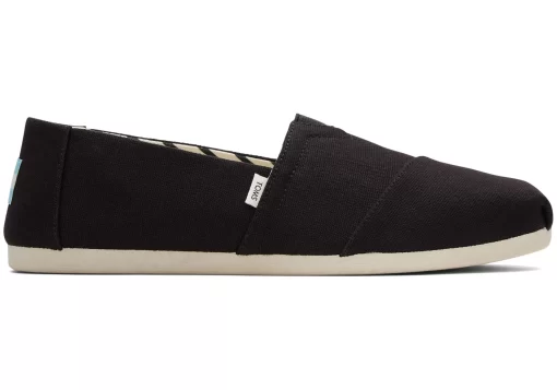 Herren TOMS Alpargata*Recycelte Baumwolle Alpargatas Schwarz