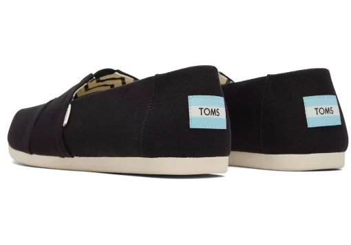 Herren TOMS Alpargata*Recycelte Baumwolle Alpargatas Schwarz