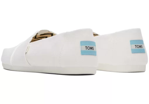 Herren TOMS Alpargata*Recycelte Baumwolle Alpargatas Weis