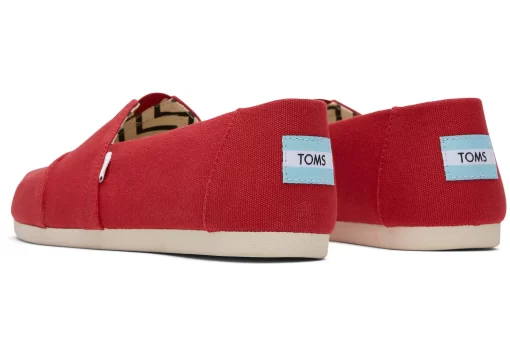 Herren TOMS Alpargata*Recycelte Baumwolle Alpargatas Rot