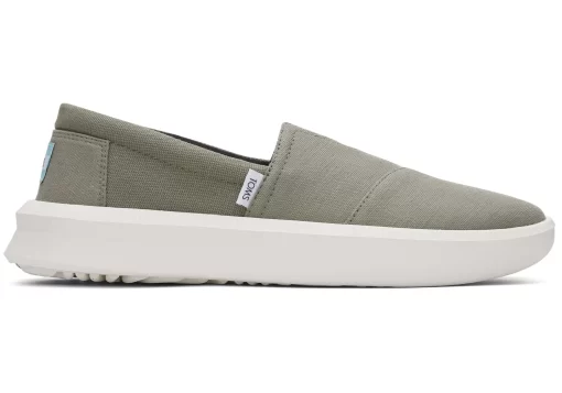 Herren TOMS Sneakers*Rover Trainers Recycled Cotton Vetiver-Graue Recycelte Baumwolle