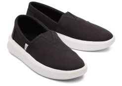 Herren TOMS Sneakers*Rover Trainers Recycled Cotton Schwarze Recycelte Baumwolle