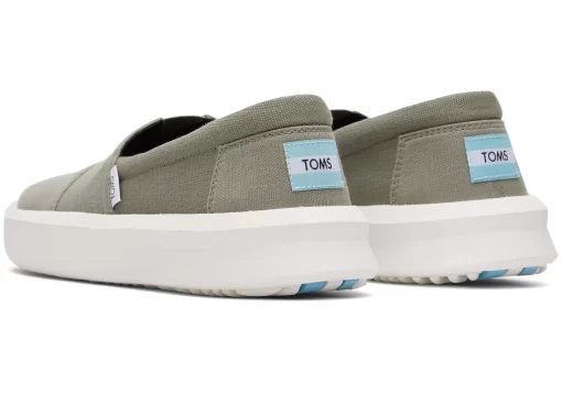 Herren TOMS Sneakers*Rover Trainers Recycled Cotton Vetiver-Graue Recycelte Baumwolle