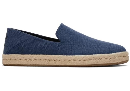 Herren TOMS Espadrilles*Santiago Recycled Cotton Marineblaue Recycelte Baumwolle