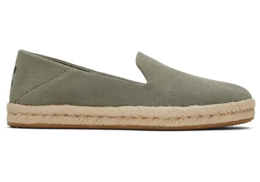 Damen TOMS Espadrilles*Santiago Suede Vetivergraues Wildleder