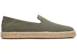 Herren TOMS Espadrilles*Santiago Suede Vetivergraues Wildleder