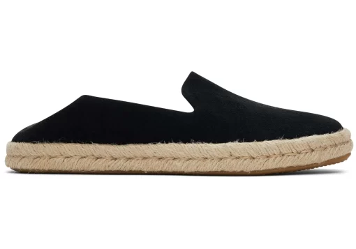 Damen TOMS Espadrilles*Santiago Suede Suede Schwarz