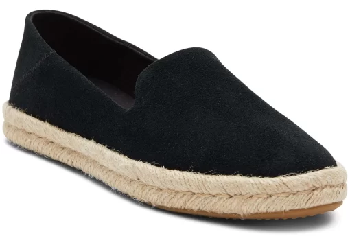 Damen TOMS Espadrilles*Santiago Suede Suede Schwarz