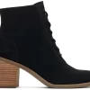 Damen TOMS Heels & Wedges*Schnurstiefel Evelyn Suede Black