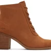 Damen TOMS Heels & Wedges*Schnurstiefel Evelyn Suede Tan