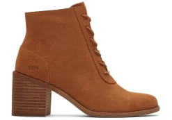 Damen TOMS Heels & Wedges*Schnurstiefel Evelyn Suede Tan