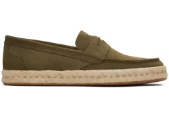 Herren TOMS Espadrilles*Stanford 2.0 Rope Espadrille Suede Dunkelolivengrunes Suede