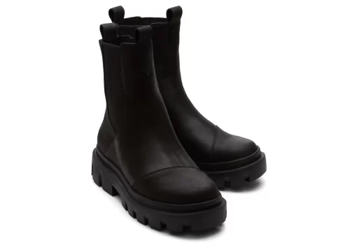 Damen TOMS Stiefeletten*Stiefel Rowan Water Resistant Black/Black