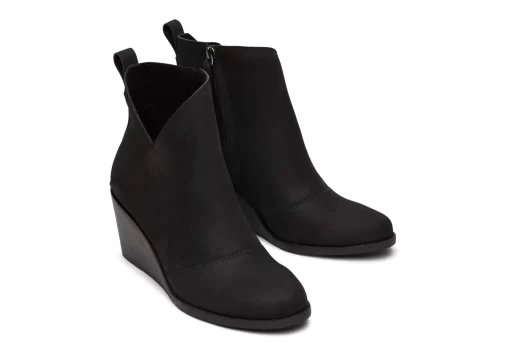 Damen TOMS Heels & Wedges*Stiefel Sutton Schwarzes Leder