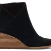 Damen TOMS Heels & Wedges*Sutton Black Suede Wedge Boot Suede Schwarz