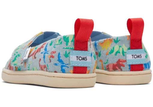 Kinder TOMS *Tiny Alpargata Dinomite Dinos Washed Denim