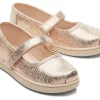 Kinder TOMS *Tiny Mary Jane Kleinkinder-Schuh Mit Folie Gold