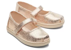 Kinder TOMS *Tiny Mary Jane Kleinkinder-Schuh Mit Folie Gold