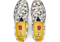 Herren TOMS Alpargata* X Peanuts® Alp Fwd Weises Peanuts-Print