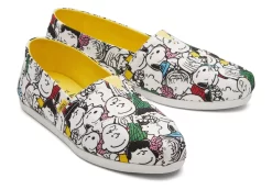 Damen TOMS Alpargata* X Peanuts® Alpargata Weises Peanuts-Print-Guss