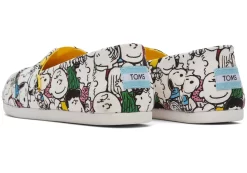 Damen TOMS Alpargata* X Peanuts® Alpargata Weises Peanuts-Print-Guss