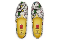 Damen TOMS Alpargata* X Peanuts® Alpargata Weises Peanuts-Print-Guss