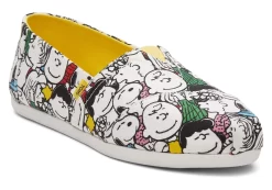 Damen TOMS Alpargata* X Peanuts® Alpargata Weises Peanuts-Print-Guss