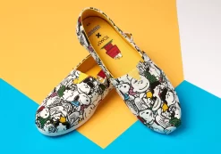 Damen TOMS Alpargata* X Peanuts® Alpargata Weises Peanuts-Print-Guss